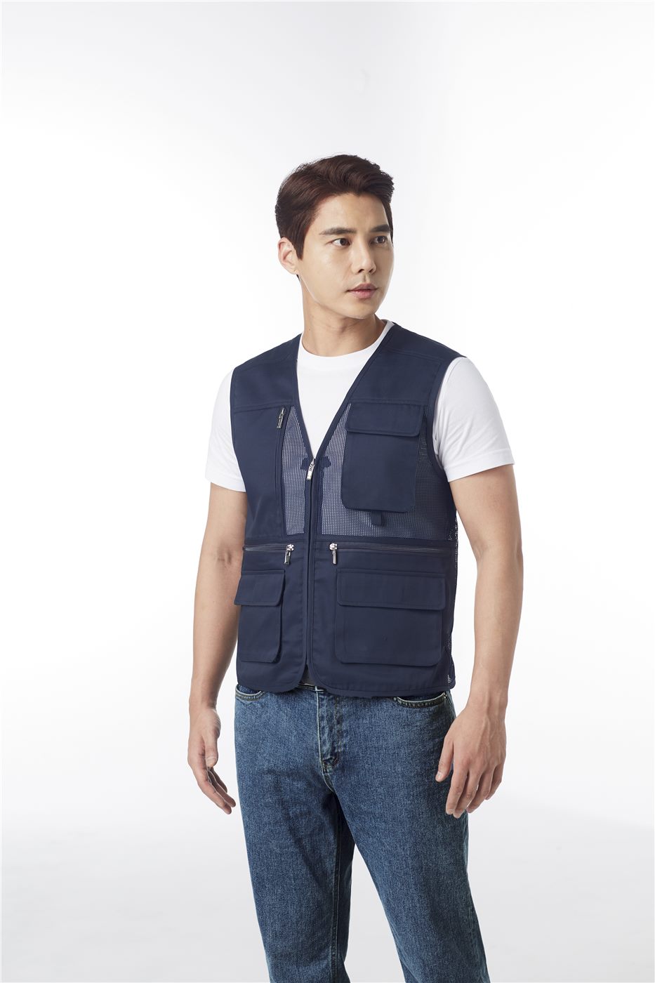 80 곤색망사조끼 신형 썸네일 4