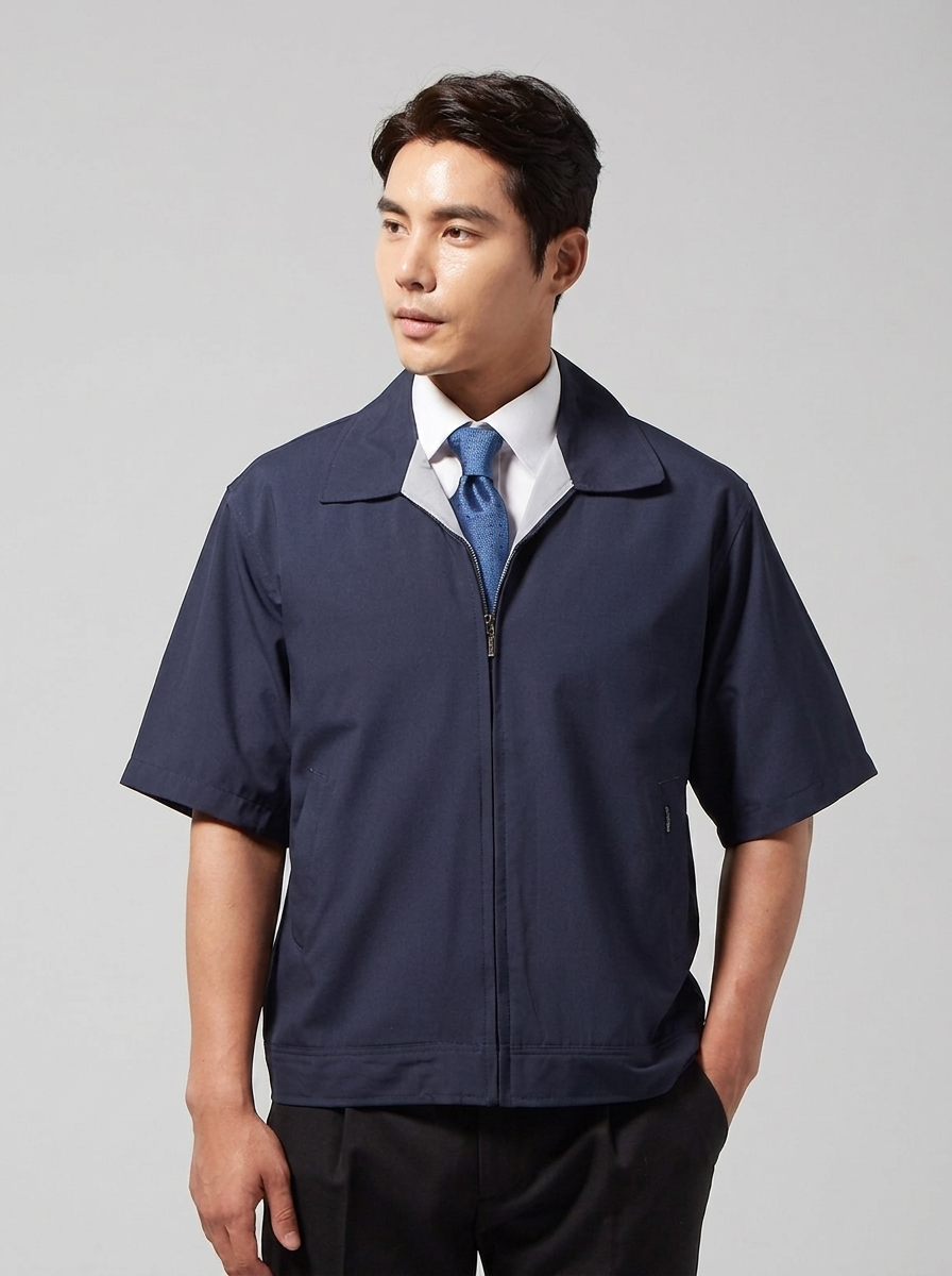 네이비 고급 근무복 반팔 이미지 1
